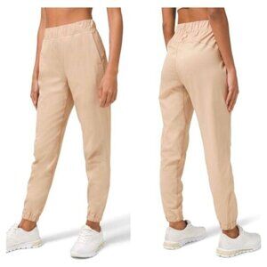 Lululemon Cafe Au Lait Adapted State High-Rise Full Length Zipper Ankle Joggers